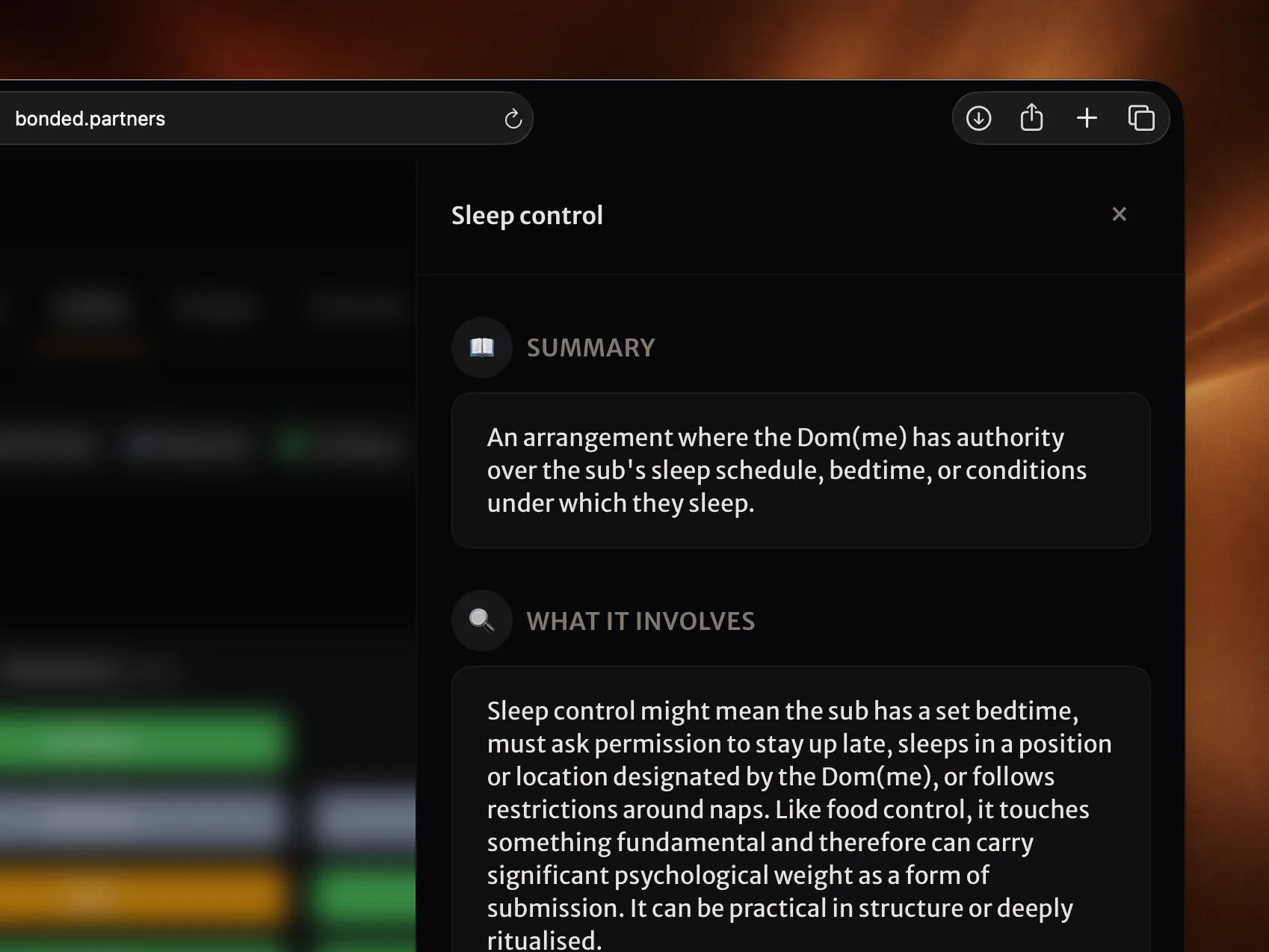 Swiping through activities on mobile, classifying each one