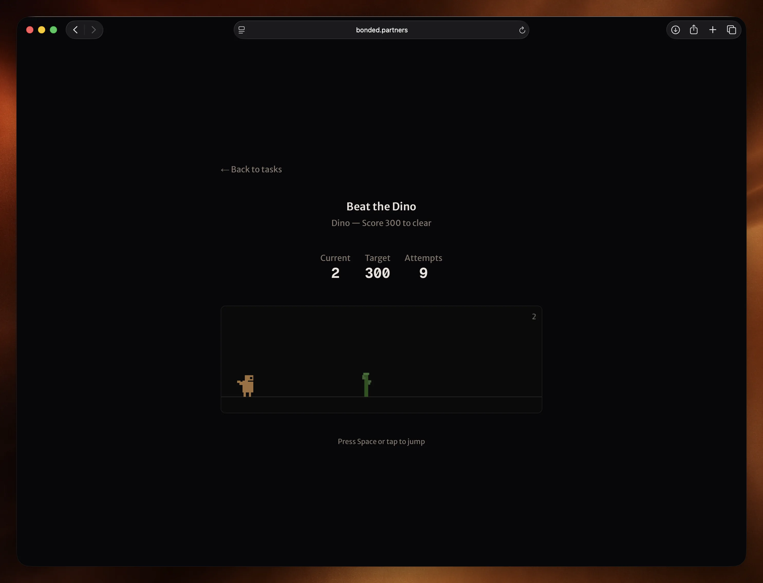Lines task completion screen showing errors and time taken